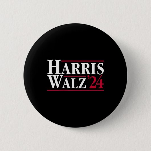 マダム大統領Kamala Harris Tim Wheimer Vp Brat 缶バッジ (正面)
