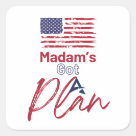 マダム得の愛国心 スクエアシール