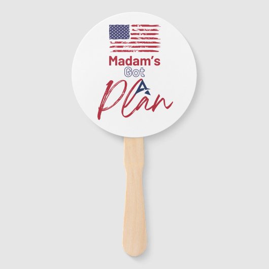マダム得の計画米国国旗 ハンドファン (正面)