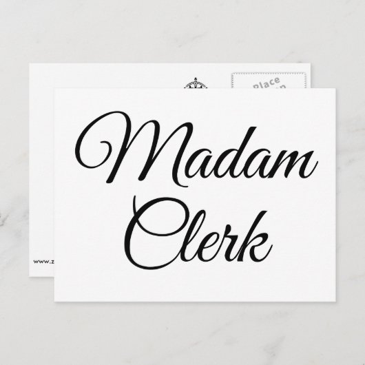 マダム書記 ポストカード (正面/裏面)