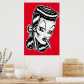 マダム火星™/グラマーポートレートポスター ポスター (キッチン)