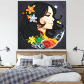 マダム美しい キャンバスプリント (インサイチュ (寝室))