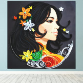 マダム美しい キャンバスプリント (インサイチュ (ウッドフロア))