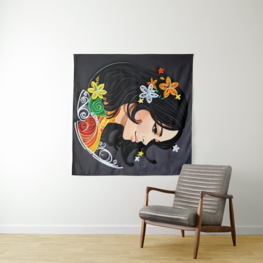 マダム美しい。 タペストリー (インサイチュ(横))