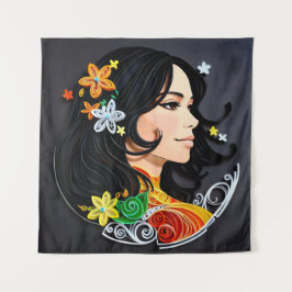 マダム美しい。 タペストリー