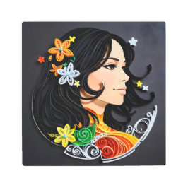 マダム美しい。 メタルプリント