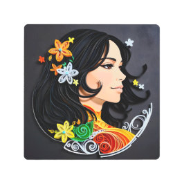 マダム美しい。 メタルプリント