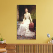 マダム・オリー・ローデラーポートレート1900年(缶油) キャンバスプリント (インサイチュ (リビング))