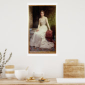マダム・オリー・ローデラーポートレート1900年(缶油) ポスター (キッチン)