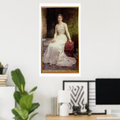 マダム・オリー・ローデラーポートレート1900年(缶油) ポスター (ホームオフィス)