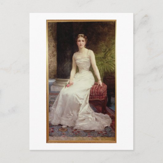 マダム・オリー・ローデラーポートレート1900年(缶油) ポストカード (正面)
