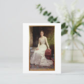 マダム・オリー・ローデラーポートレート1900年(缶油) ポストカード (スタンド正面)