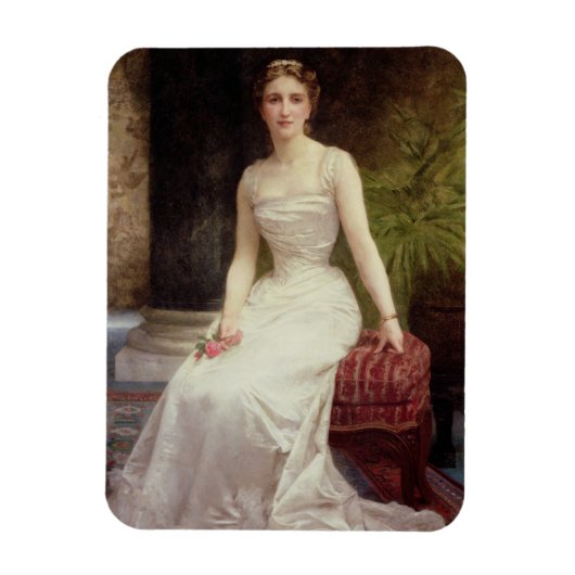 マダム・オリー・ローデラーポートレート1900年(缶油) マグネット (縦)