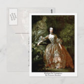 マダム・ド・ポンパドールバイ・フランソワ・ブーシャー ポストカード (正面/裏面)