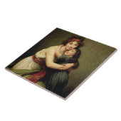 マダム・ビジー・レブルンと娘 タイル (側面)