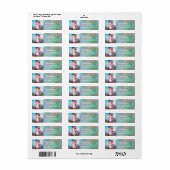 マダム・ポンパドール 、 ピンク ティール ブルー ラベル (フルシート)