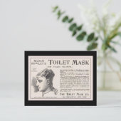 マダム・ローリーのトイレ用マスク広告 ポストカード (スタンド正面)