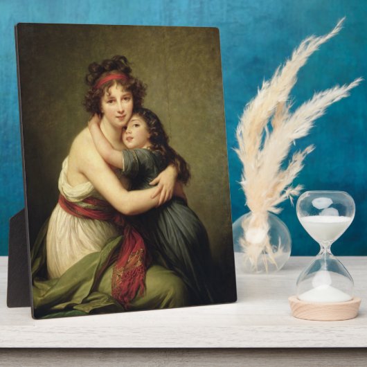 マダム・ヴィジレブランとその娘 フォトプラーク (側面)