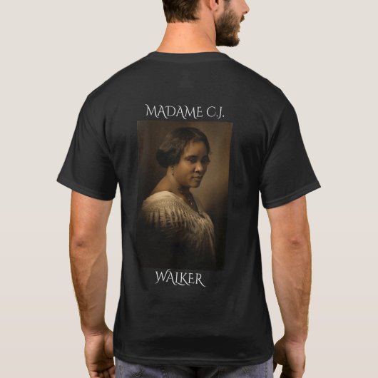 マダム・C・J・ウォーカー Tシャツ (裏面)