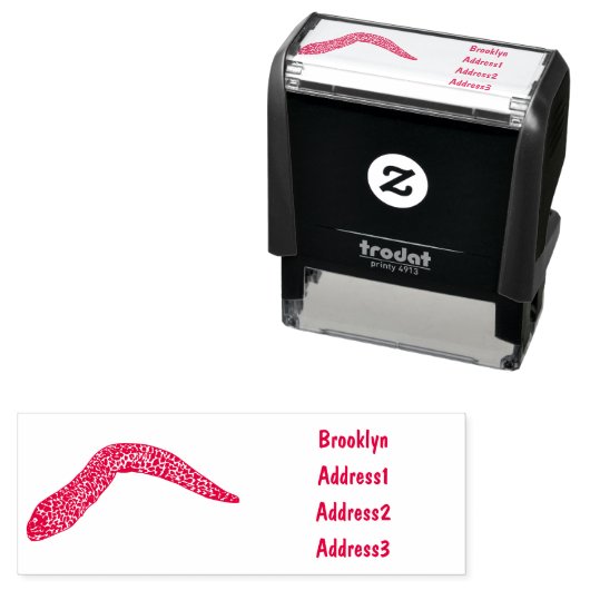 マダラのウナギの漫画イラストレーション セルフインキングスタンプ (インサイチュ)