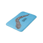 マダラのウナギの漫画イラストレーション バスマット (アングル)