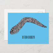 マダラのウナギの漫画イラストレーション ポストカード (正面/裏面)