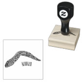 マダラのウナギの漫画イラストレーション ラバースタンプ (押印)