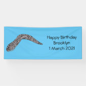 マダラのウナギの漫画イラストレーション 横断幕 (横)