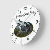 マダラガエル、壁時計 ラウンド壁時計 (傾斜)