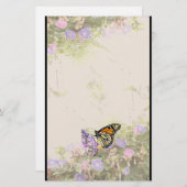 マダラチョウによっては文房具が開花します 便箋 (正面/裏面)