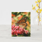 マダラチョウのnotecards カード (黄色い花)