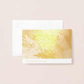 マダラチョウを食べ物を与えること 箔カード (裏面封筒付き)