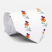 マダラチョウ及びオニユリ ネクタイ (ロール)