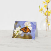 マダラチョウ カード (黄色い花)