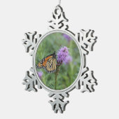 マダラチョウ スノーフレークピューターオーナメント (右)