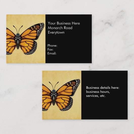 マダラチョウ 名刺 (正面/裏面)