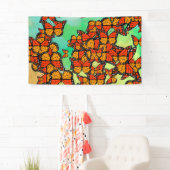 マダラチョウ 横断幕 (インサイチュ)