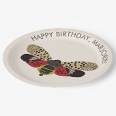 マダラナカのバグパーソナライズされたパーティー ペーパープレート (アングル)