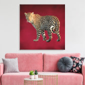 マダラヒョウ野猫写真 キャンバスプリント (インサイチュ (リビング))