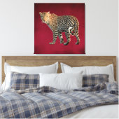 マダラヒョウ野猫写真 キャンバスプリント (インサイチュ (寝室))