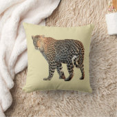 マダラヒョウ野猫写真 クッション (ブランケット)