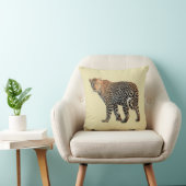 マダラヒョウ野猫写真 クッション (椅子)