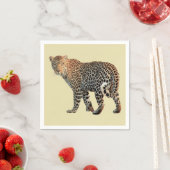 マダラヒョウ野猫写真 スタンダードカクテルナプキン (インサイチュ)