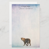 マダラヒョウ野猫写真 便箋 (正面/裏面)