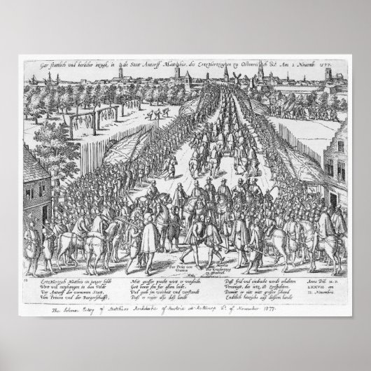 マチアスの厳粛な入場 ポスター (正面)