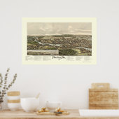 マチアス、MEパノラママップ – 1896 ポスター (キッチン)