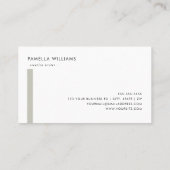 マチエレガントャ縁どプロフェッショナル 名刺 (裏面)