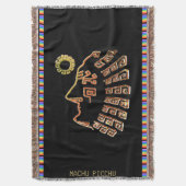 マチスタイリッシュュ_ピチシルエット（黒） スローブランケット (正面縦)