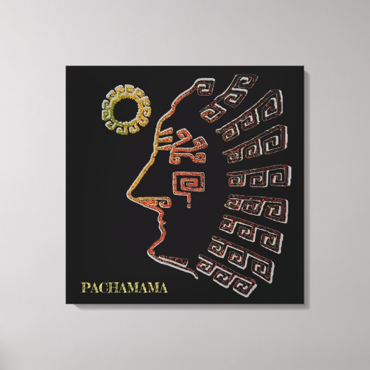 マチスタイリッシュュ_ピチュスケッチ キャンバスプリント (正面)