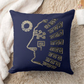 マチモダンュスタイリッシュピチオンネイビーブルー クッション (ブランケット)